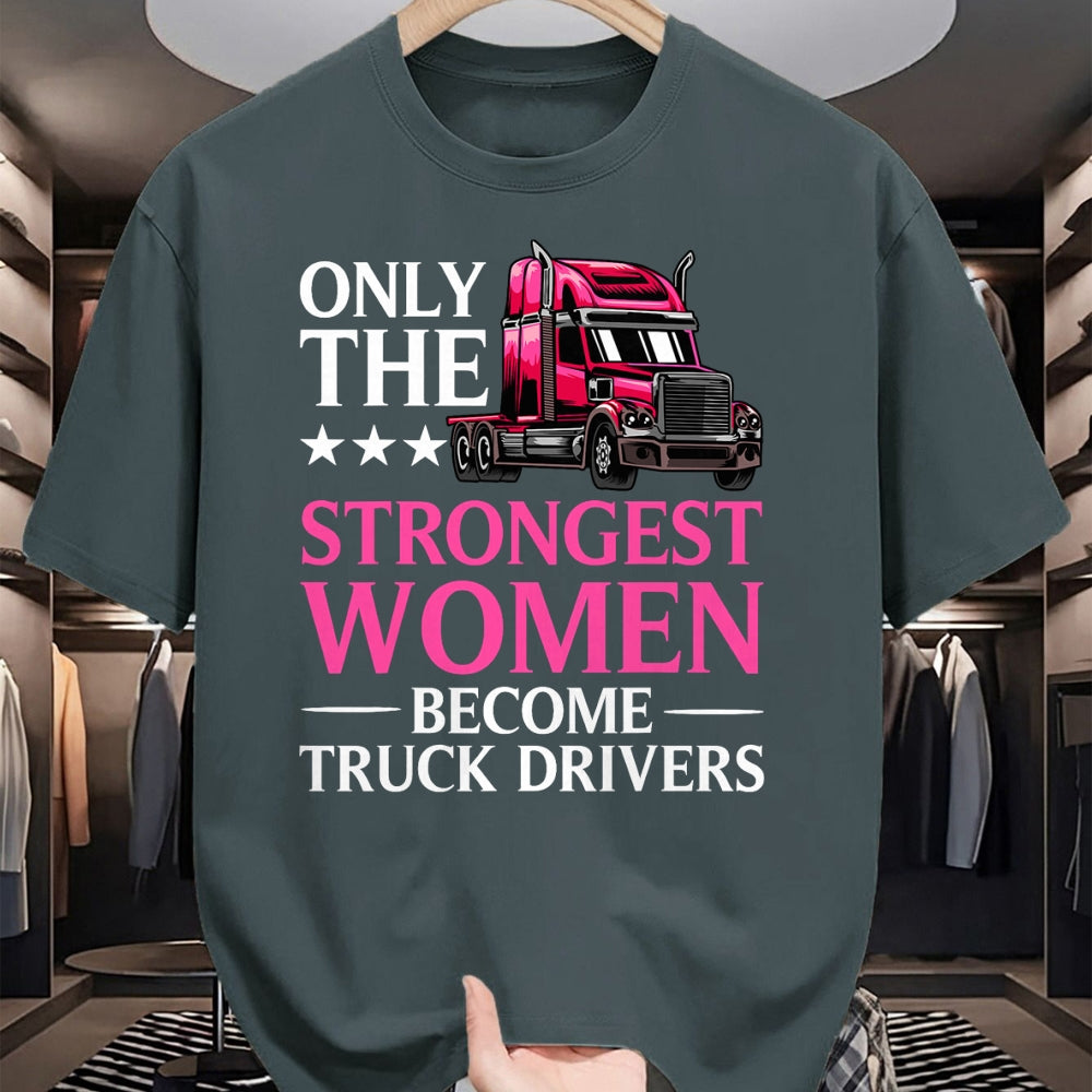 Best Truck Driver Life Shirt, Funny Trucker UnisexT-Shirt/Hoodie/Sweatshirt HLT00 - Funny Female Truck Driver Design for Women Girls Trucking T-Shirt