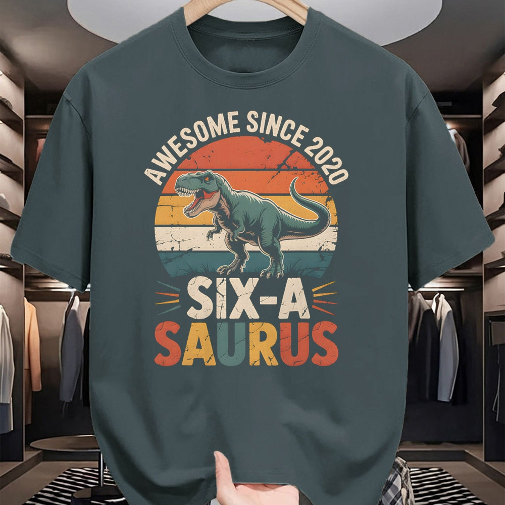 Best Dinosaur Lover Shirt, Funny Dinosaur UnisexT-Shirt/Hoodie/Sweatshirt HLT00 - 6 Year Old Dinosaur 6th Birthday Gift Trex Dino Six Saurus T-Shirt