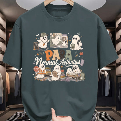 Best Teacher Shirt, Funny Teacher UnisexT-Shirt/Hoodie/Sweatshirt HLT00 - para Normal Activities SPED Teachers Ghost Fall Halloween T-Shirt (6)