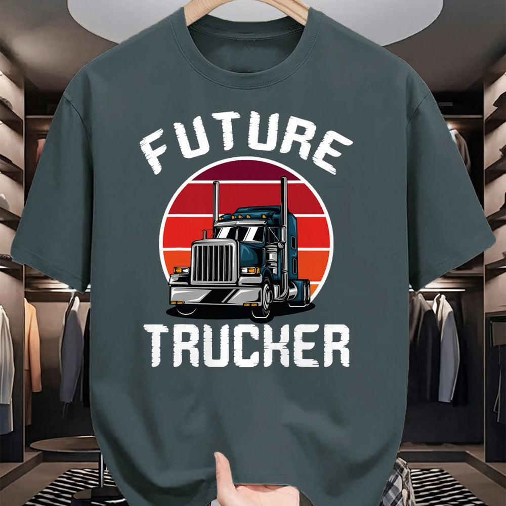 Best Truck Driver Life Shirt, Funny Trucker UnisexT-Shirt/Hoodie/Sweatshirt HLT00 - Future Trucker Truck Driver Semi Kids Son Daughter Clothing T-Shirt