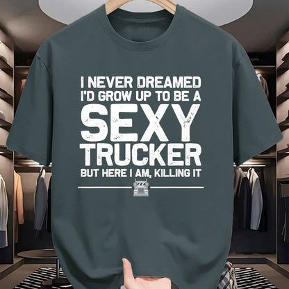Best Truck Driver Life Shirt, Funny Trucker UnisexT-Shirt/Hoodie/Sweatshirt HLT00 - Funny Truck Driver Design for Trucker Women Trucking Lover T-Shirt Small