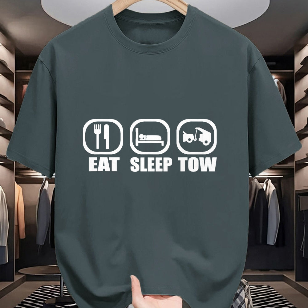 Best Truck Driver Life Shirt, Funny Trucker UnisexT-Shirt/Hoodie/Sweatshirt HLT00 - Eat Sleep Tow Tow Truck Driver Funny Towing Wrecker T-Shirt