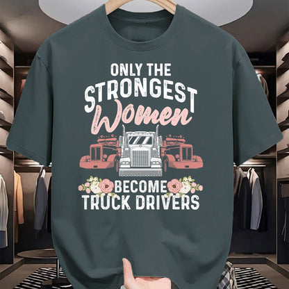 Best Truck Driver Life Shirt, Funny Trucker UnisexT-Shirt/Hoodie/Sweatshirt HLT00 - Funny Female Truck Driver Design For Women Girls Trucking T-Shirt (3)