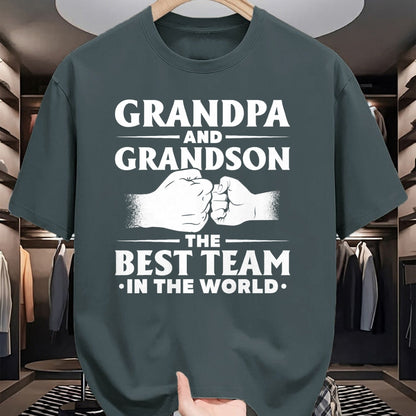 Best Grandpa Shirt, Proud Grandpa Unisex T-Shirt/Hoodie/Sweatshirt HLT00 - Father's Day Gift Grandpa The Man The Myth The Bad Influence T-Shirt