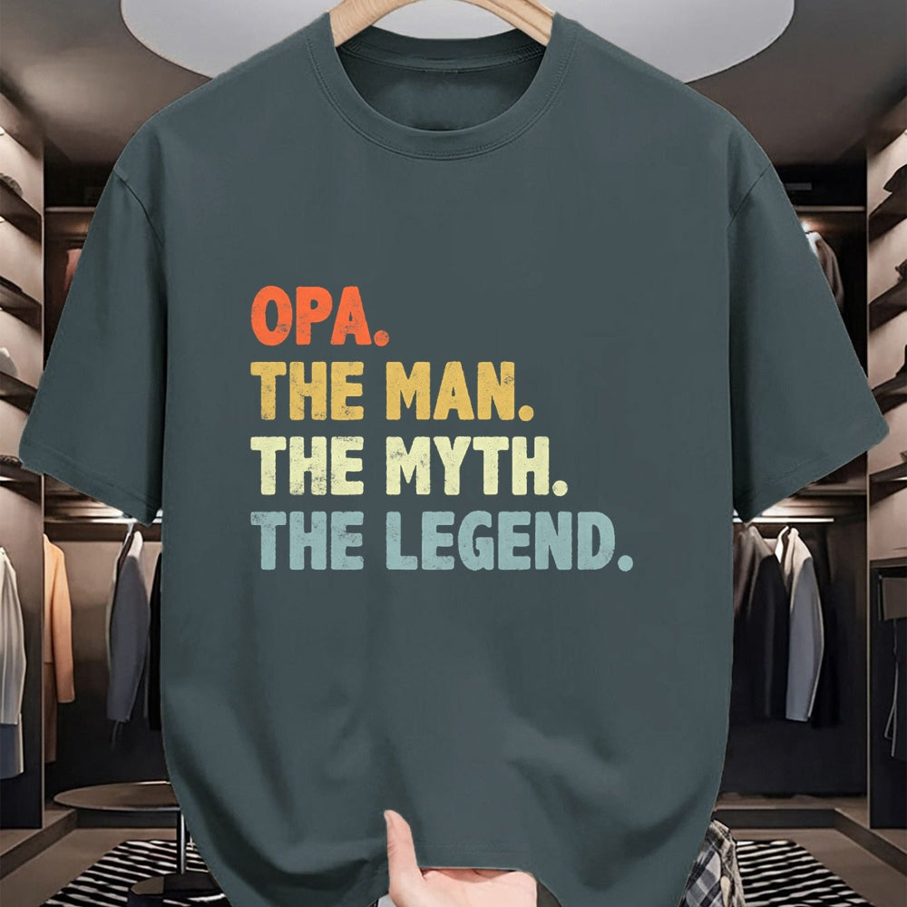 Best Grandpa Shirt, Proud Grandpa Unisex T-Shirt/Hoodie/Sweatshirt HLT00 - Opa The Man Myth Legend Father’s day gift for Grandpa G-Dad T-Shirt