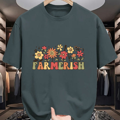 Best Farmer Life Shirt, Funny Farmer UnisexT-Shirt/Hoodie/Sweatshirt HLT00 - Farmerish Groovy Retro Floral Farmer Wife Daughter T-Shirt
