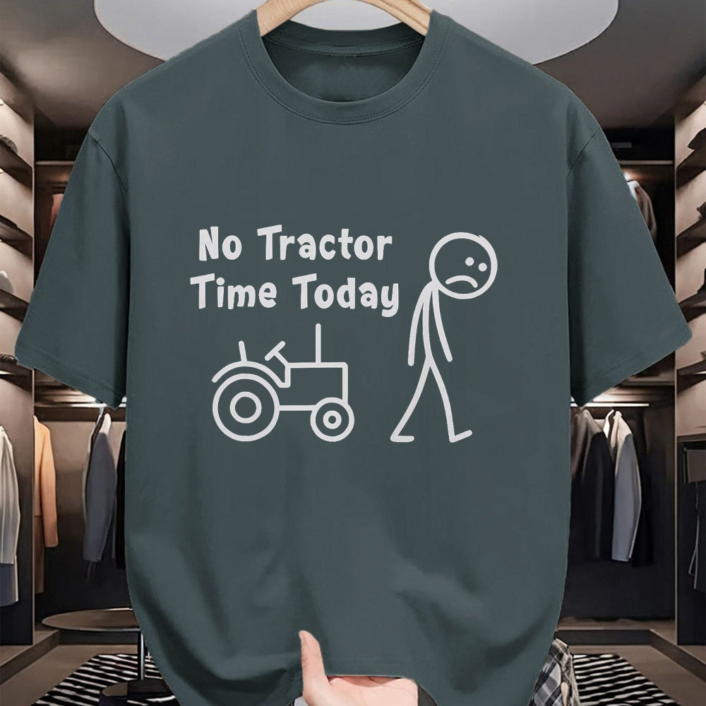 Best Farmer Life Shirt, Funny Farmer UnisexT-Shirt/Hoodie/Sweatshirt HLT00 - No Tractor Time Today Funny Farmer Stickman Minimalist Art T-Shirt