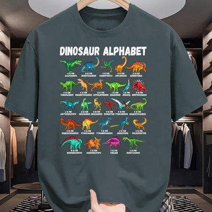Best Dinosaur Lover Shirt, Funny Dinosaur UnisexT-Shirt/Hoodie/Sweatshirt HLT00 - Types of Dinosaurs Alphabet A-Z ABC Dino Identification T-Shirt Small