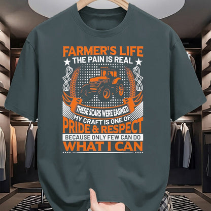 Best Farmer Life Shirt, Funny Farmer UnisexT-Shirt/Hoodie/Sweatshirt HLT00 - Funny Farmer’s Life Tractors Planting Crops Men Women T-Shirt, Men, Black, XX-Large
