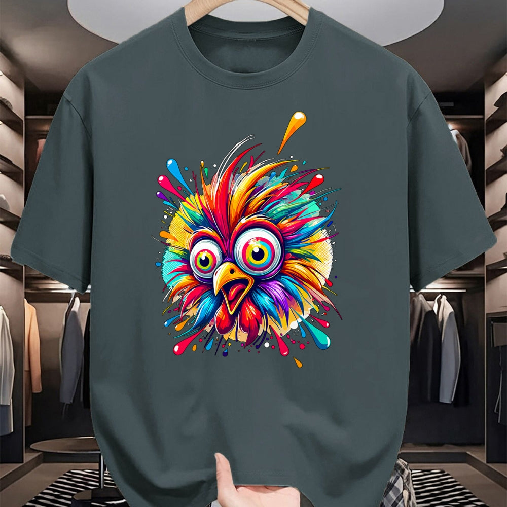 Best Farmer Life Shirt, Funny Farmer UnisexT-Shirt/Hoodie/Sweatshirt HLT00 - Colorful Crazy Chicken Farmer T-Shirt (1)