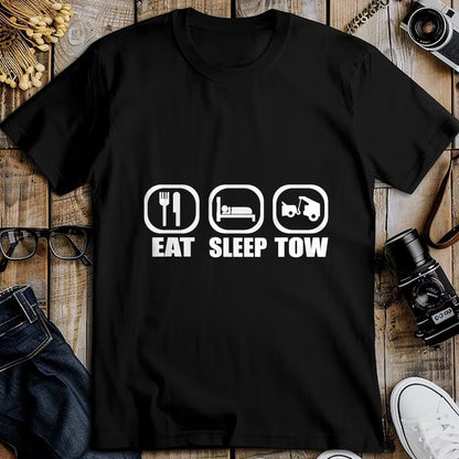 Best Truck Driver Life Shirt, Funny Trucker UnisexT-Shirt/Hoodie/Sweatshirt HLT00 - Eat Sleep Tow Tow Truck Driver Funny Towing Wrecker T-Shirt