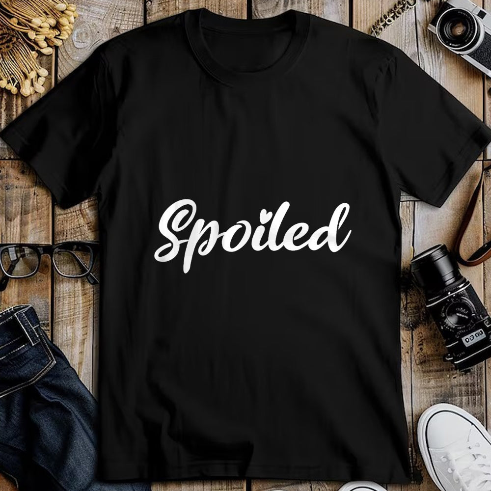 Best Wife Shirt, Wife and Husband Unisex T-Shirt/Hoodie/Sweatshirt HLT00 - Broke And Spoiled Matching Couples Funny T-Shirt