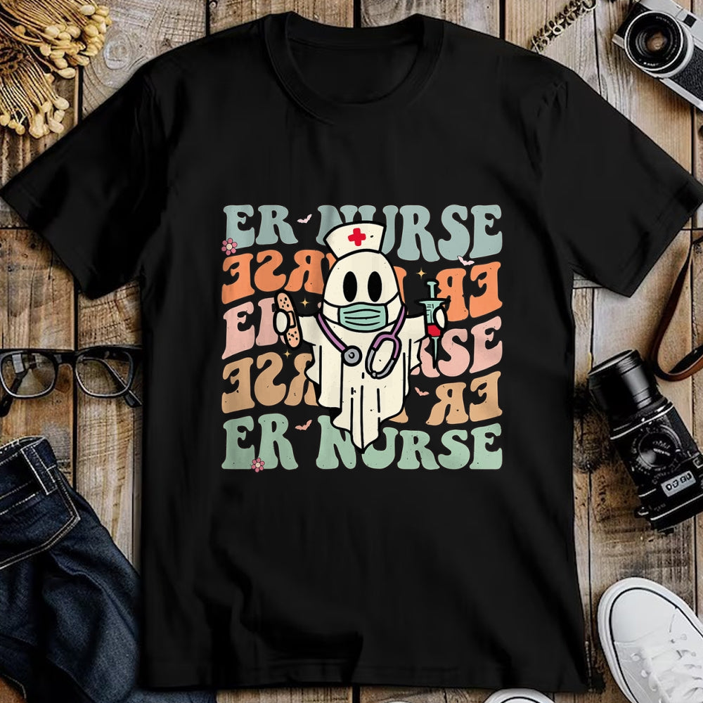 Funny Nurse Shirt, Nurse Unisex T-Shirt/Hoodie/Sweatshirt HLT00 - Groovy Emergency Room Nurse Funny Halloween Costume ER Nurse T-Shirt