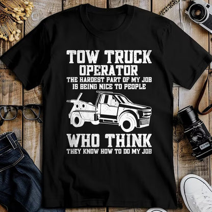 Best Truck Driver Life Shirt, Funny Trucker UnisexT-Shirt/Hoodie/Sweatshirt HLT00 - Funny Tow Truck Driver & Tow Operator Wrecker T-Shirt (1)
