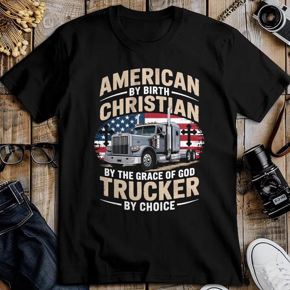Best Truck Driver Life Shirt, Funny Trucker UnisexT-Shirt/Hoodie/Sweatshirt HLT00 - Driven Faith and Diesel Trucking Jesus Christian Trucker T-Shirt (1)