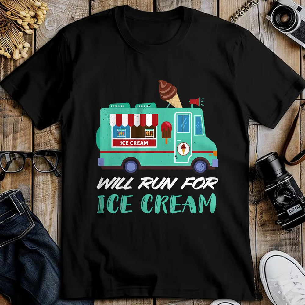 Best Truck Driver Life Shirt, Funny Trucker UnisexT-Shirt/Hoodie/Sweatshirt HLT00 - Ice Cream Truck Will Run for Ice Cream Truck Driver T-Shirt