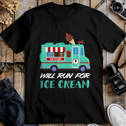Best Truck Driver Life Shirt, Funny Trucker UnisexT-Shirt/Hoodie/Sweatshirt HLT00 - Ice Cream Truck Will Run for Ice Cream Truck Driver T-Shirt