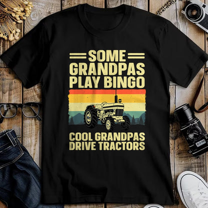 Best Grandpa Shirt, Proud Grandpa Unisex T-Shirt/Hoodie/Sweatshirt HLT00 - Cool Tractor Art For Grandpa Men Farming Farmer Farm Tractor T-Shirt
