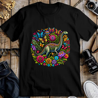 Best Dinosaur Lover Shirt, Funny Dinosaur UnisexT-Shirt/Hoodie/Sweatshirt HLT00 - Cottagecore Dinosaur Floral T-Shirt
