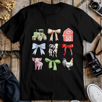Best Farmer Life Shirt, Funny Farmer UnisexT-Shirt/Hoodie/Sweatshirt HLT00 - Cute Farm Animals Cow Pig Chicken Coquette Farmer Country T-Shirt, Men, Black, 3X-Large