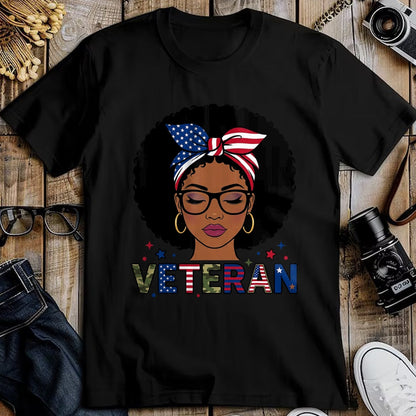 Proud Veteran Shirt, Funny Veteran UnisexT-Shirt/Hoodie/Sweatshirt HLT00 - Black Veteran Women African American Female Army Soldier T-Shirt