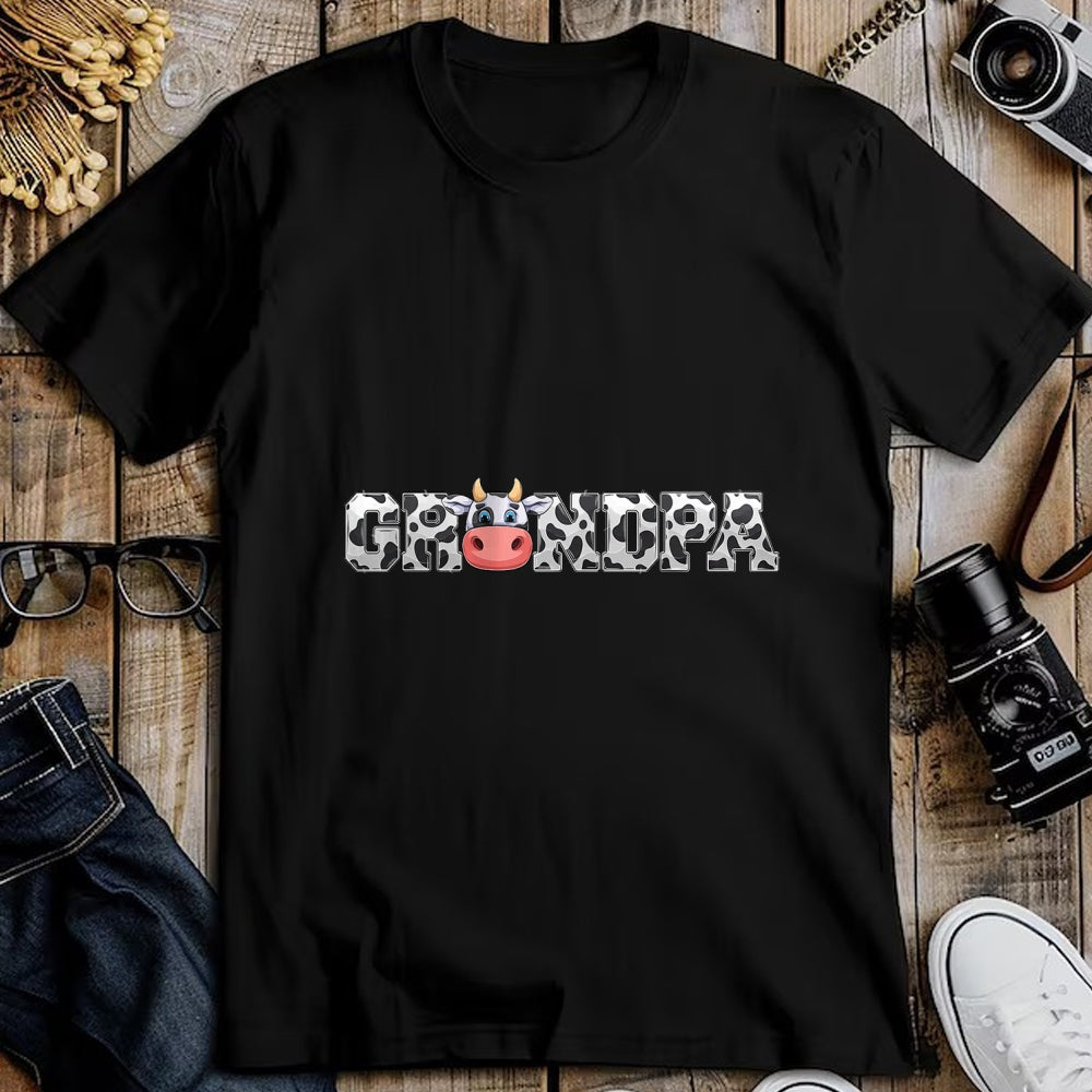 Best Farmer Life Shirt, Funny Farmer UnisexT-Shirt/Hoodie/Sweatshirt HLT00 - Grandpa Cow Print Cowboy Animal Pattern Farmer Cow Grandpa T-Shirt