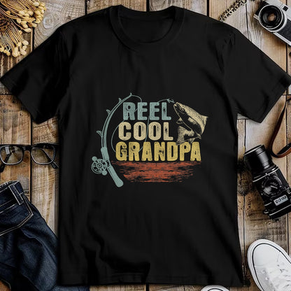 Best Grandpa Shirt, Proud Grandpa Unisex T-Shirt/Hoodie/Sweatshirt HLT00 -Funny Fishing Vintage Reel Cool Grandpa T-Shirt