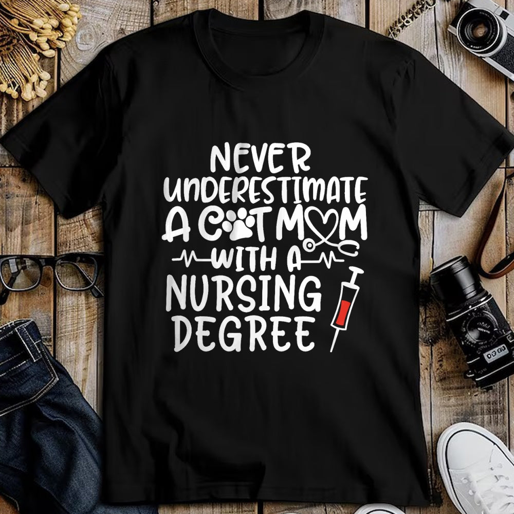 Funny Nurse Shirt, Nurse Unisex T-Shirt/Hoodie/Sweatshirt HLT00 - Nurse Cat Mom Nurse Life Cats and Nursing Gift T-Shirt
