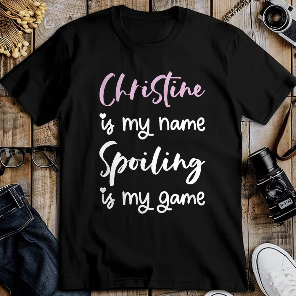 Best Wife Shirt, Wife and Husband Unisex T-Shirt/Hoodie/Sweatshirt HLT00 - Christine Name Personalized Women Spoiled Girl Cute Pink T-Shirt