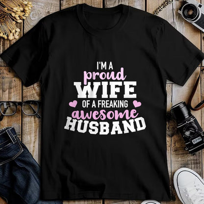 Best Wife Shirt, Wife and Husband Unisex T-Shirt/Hoodie/Sweatshirt HLT00 - Gift for wife T shirt, lucky wife   Proud wife husband wedding anniversary T-Shirt