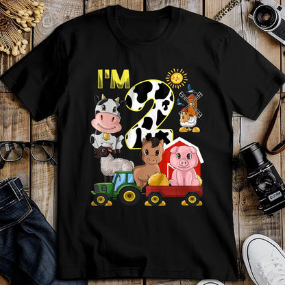 Best Farmer Life Shirt, Funny Farmer UnisexT-Shirt/Hoodie/Sweatshirt HLT00 - Kids Farm Animals Tractor 2nd Birthday 2 Year Old Birthday Party T-Shirt