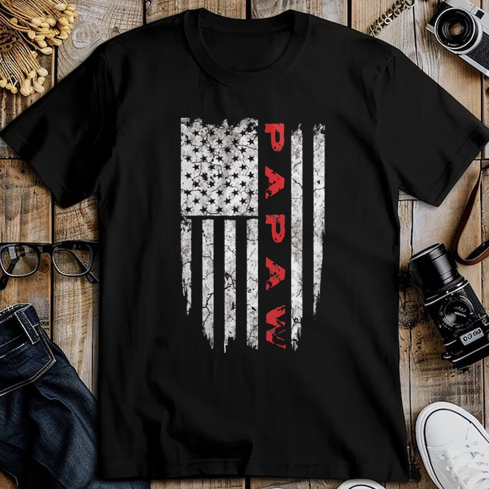 Best Grandpa Shirt, Proud Grandpa Unisex T-Shirt/Hoodie/Sweatshirt HLT00 - Papaw American Flag Grandpa Gifts Men T-Shirt