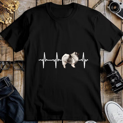 Dog Love Shirt, Dog Lover Gift T-Shirt/Hoodie/Sweatshirt HLT00 - Keeshond Heartbeat Love My Dog Long Sleeve T-Shirt