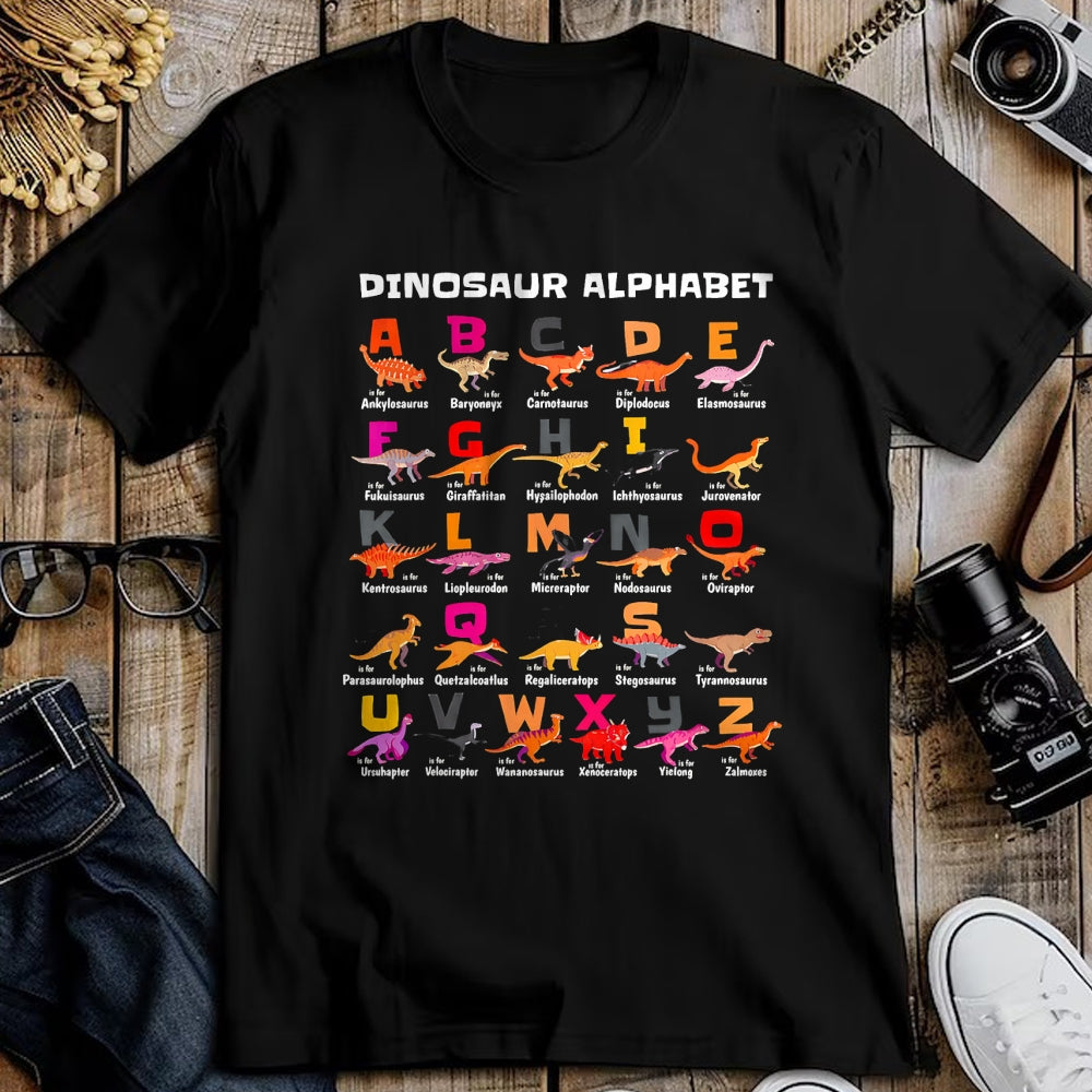 Best Dinosaur Lover Shirt, Funny Dinosaur UnisexT-Shirt/Hoodie/Sweatshirt HLT00 - Types of Dinosaurs Alphabet A-Z ABC Dino Identification T-Shirt (3)