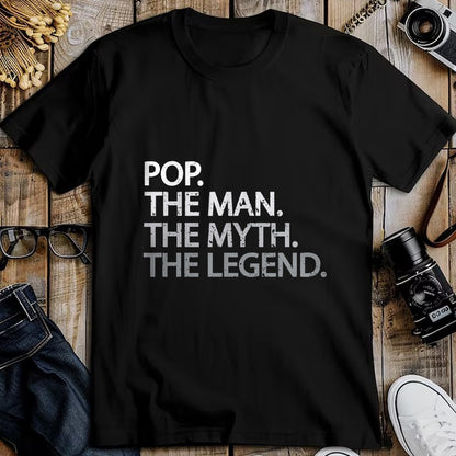 Best Grandpa Shirt, Proud Grandpa Unisex T-Shirt/Hoodie/Sweatshirt HLT00 -Cool Father, Dad & Grandpa Shirt - Pop The Man The Myth Tees T-Shirt