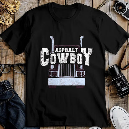 Best Truck Driver Life Shirt, Funny Trucker UnisexT-Shirt/Hoodie/Sweatshirt HLT00 - Asphalt Cowboy Cool Truck Driver Design Trucker T-Shirt, Men, Black, XX-Large