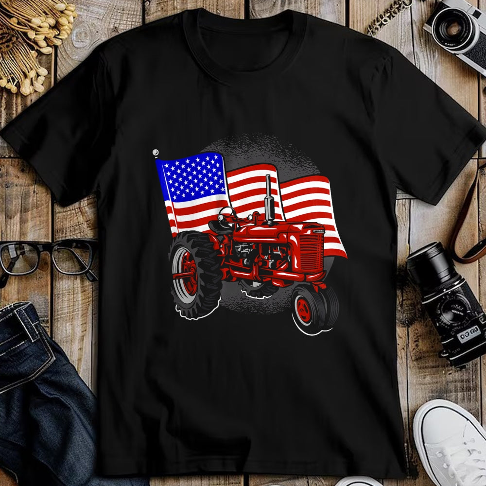 Best Farmer Life Shirt, Funny Farmer UnisexT-Shirt/Hoodie/Sweatshirt HLT00 - 4th of July Gift Patriotic Farmer US Flag Tractor Farmer T-Shirt