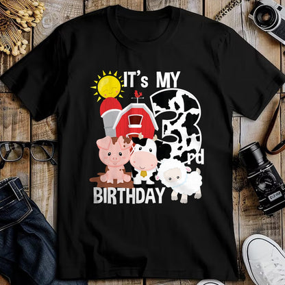Best Farmer Life Shirt, Funny Farmer UnisexT-Shirt/Hoodie/Sweatshirt HLT00 - Farm Animals 3 Year Old It's My 3rd Birthday Party T-Shirt T-Shirt