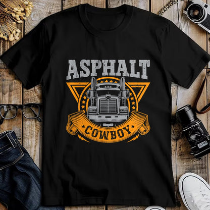 Best Truck Driver Life Shirt, Funny Trucker UnisexT-Shirt/Hoodie/Sweatshirt HLT00 - Asphalt Cowboy Cool Truck Driver Design Trucker T-Shirt (1)