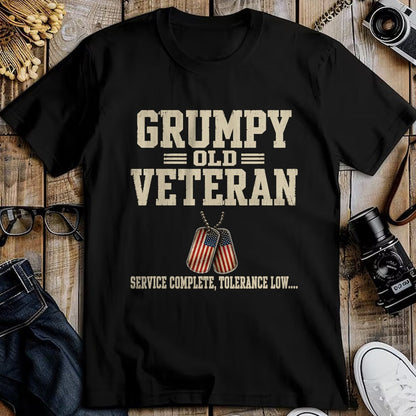 Proud Veteran Shirt, Funny Veteran UnisexT-Shirt/Hoodie/Sweatshirt HLT00 - Funny Grumpy Old Veteran for Military Vets Service Complete T-Shirt