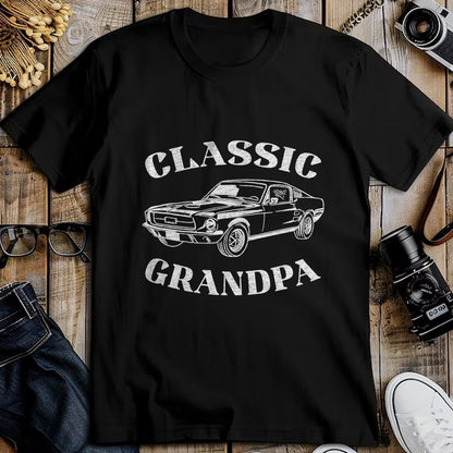 Best Grandpa Shirt, Proud Grandpa Unisex T-Shirt/Hoodie/Sweatshirt HLT00 - Funny Grandpa Classic Car Graphic T-Shirt