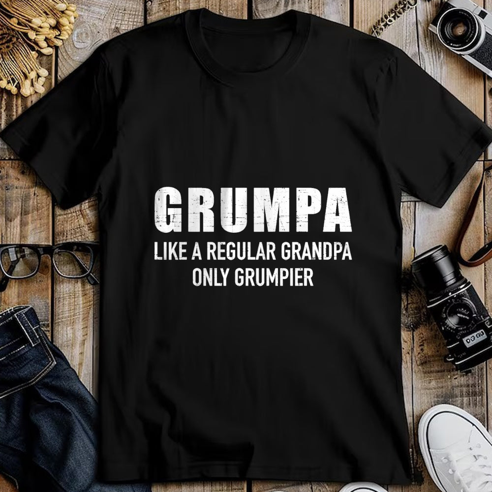 Best Grandpa Shirt, Proud Grandpa Unisex T-Shirt/Hoodie/Sweatshirt HLT00 - Grumpa like regular grandpa only grumpier T-Shirt