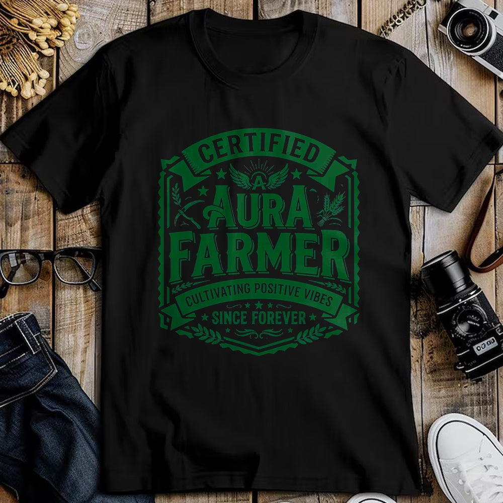 Best Farmer Life Shirt, Funny Farmer UnisexT-Shirt/Hoodie/Sweatshirt HLT00 - Certified Aura Farmer Positive Vibes Funny T-Shirt