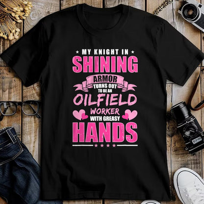 Best Wife Shirt, Wife and Husband Unisex T-Shirt/Hoodie/Sweatshirt HLT00 - Oilfeild Oilfield Girlfriend Spoiled Oilfield Wife T-Shirt