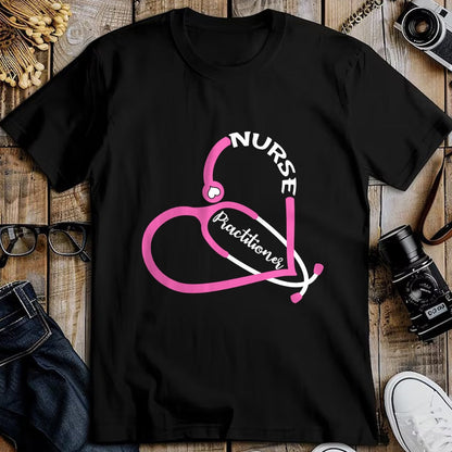 Funny Nurse Shirt, Nurse Unisex T-Shirt/Hoodie/Sweatshirt HLT00 - NP Nurse Practitioner Stethoscope Heart Love RN nursing Long Sleeve T-Shirt