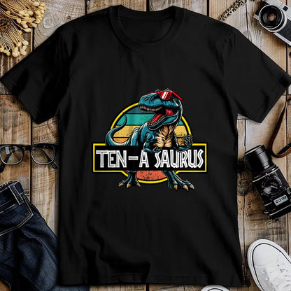 Best Dinosaur Lover Shirt, Funny Dinosaur UnisexT-Shirt/Hoodie/Sweatshirt HLT00 - Ten A Saurus T Rex Dinosaur Birthday Party 10 Year Old T-Shirt