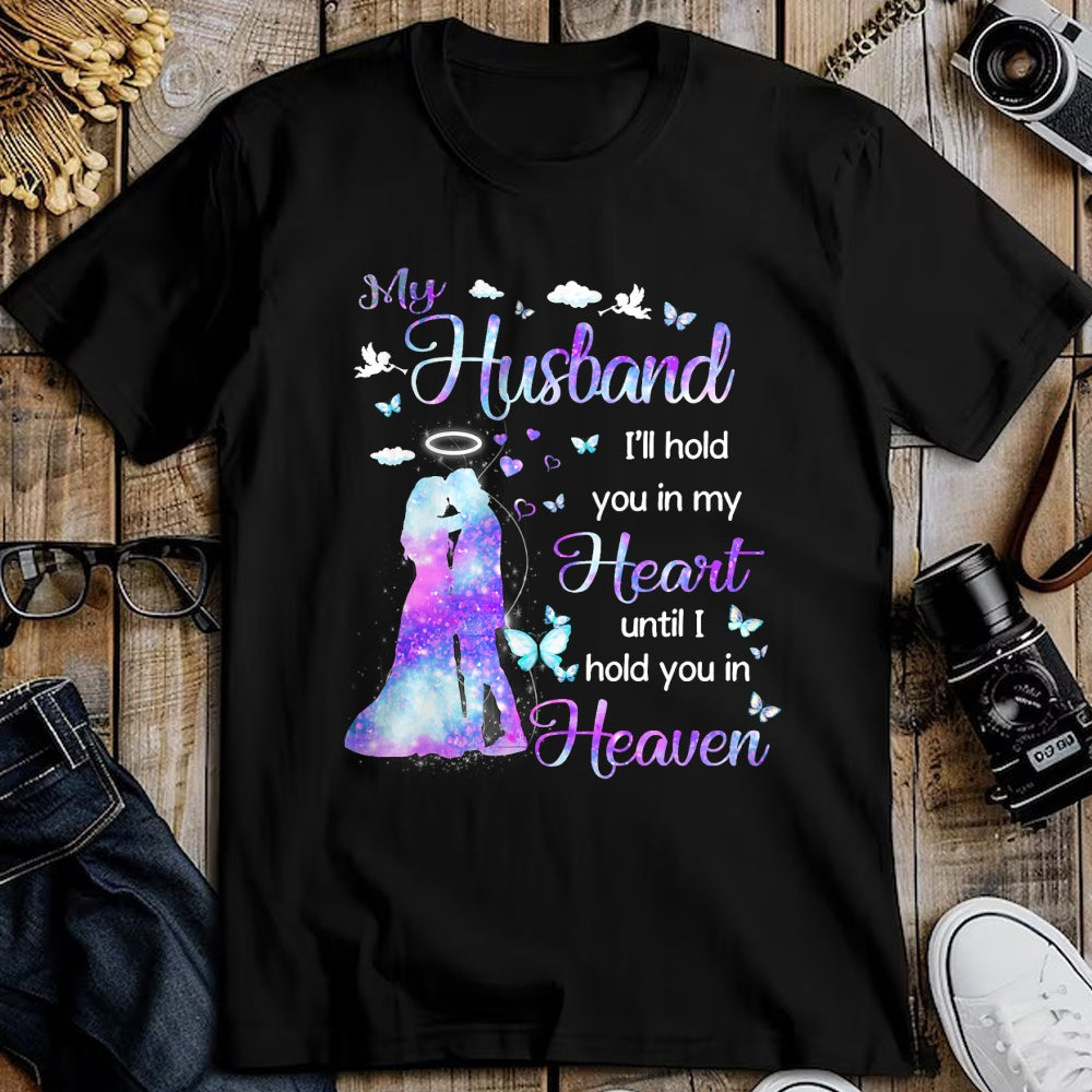 Best Wife Shirt, Wife and Husband Unisex T-Shirt/Hoodie/Sweatshirt HLT00 - My Husband in Heaven T-Shirt