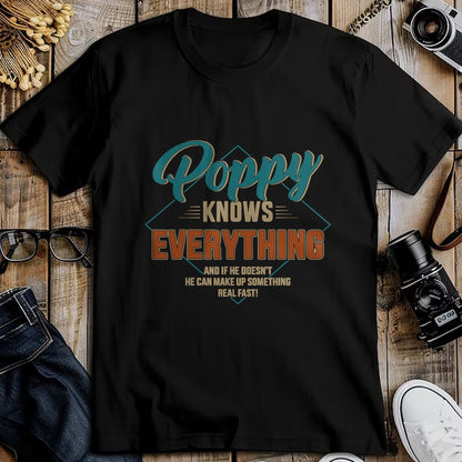 Best Grandpa Shirt, Proud Grandpa Unisex T-Shirt/Hoodie/Sweatshirt HLT00 - Funny poppy knows everything for grandpa and father's day T-Shirt (1)