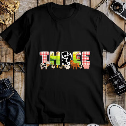 Best Farmer Life Shirt, Funny Farmer UnisexT-Shirt/Hoodie/Sweatshirt HLT00 - 3rd Farm Birthday Party 3 Year Old Farmer Birthday T-Shirt