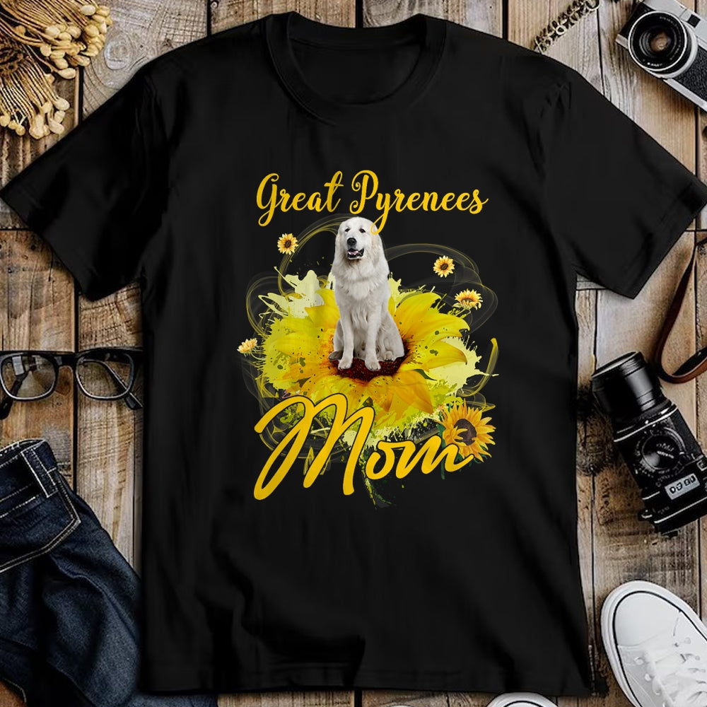 Dog Love Shirt, Dog Lover Gift T-Shirt/Hoodie/Sweatshirt HLT00 - Sunflower Great Pyrenees Mom Dog Lover Mother_s T-Shirt